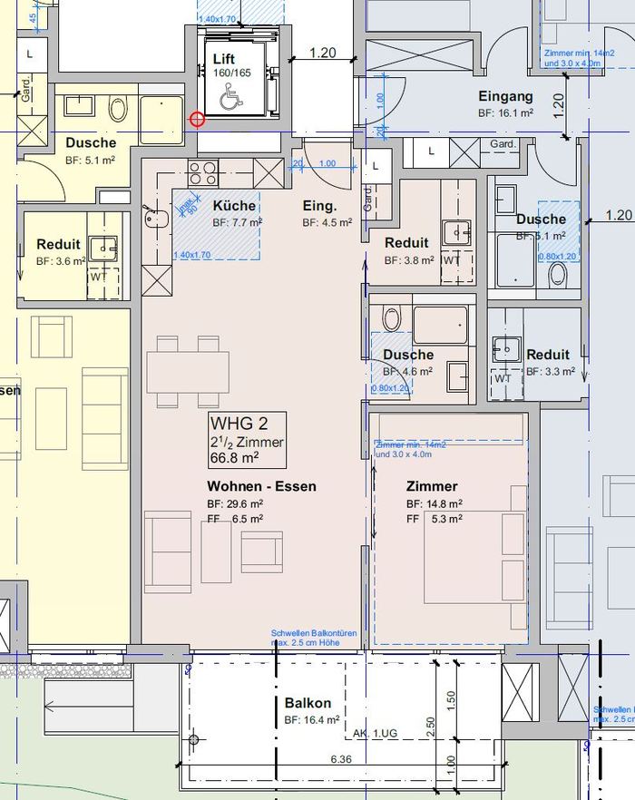 Werkplanung – Wohnung im Rohbau, 87,6 m²
